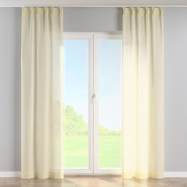 Double pinch pleat curtain