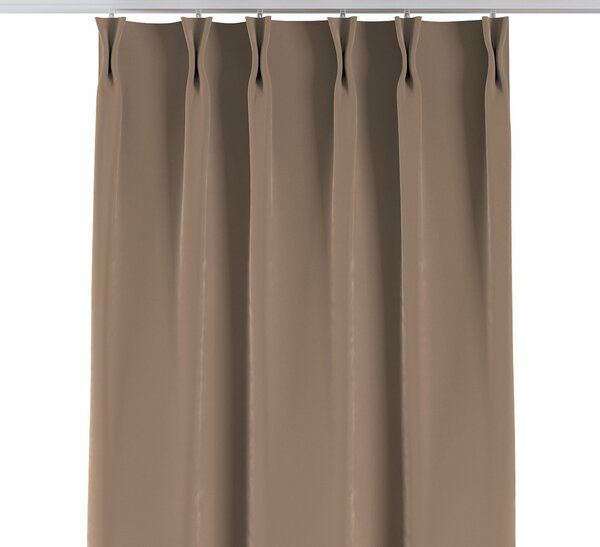 Double pinch pleat curtain