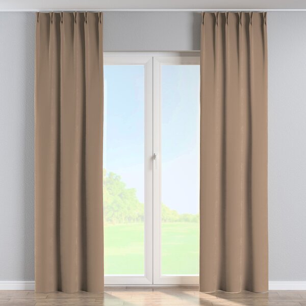 Double pinch pleat curtain