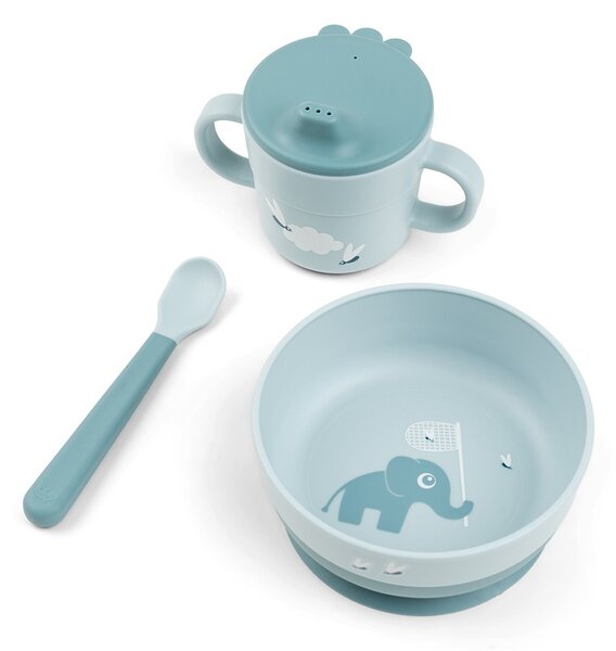 Done by deer Elphee Foodie First Meal Set 3 Pieces Blue