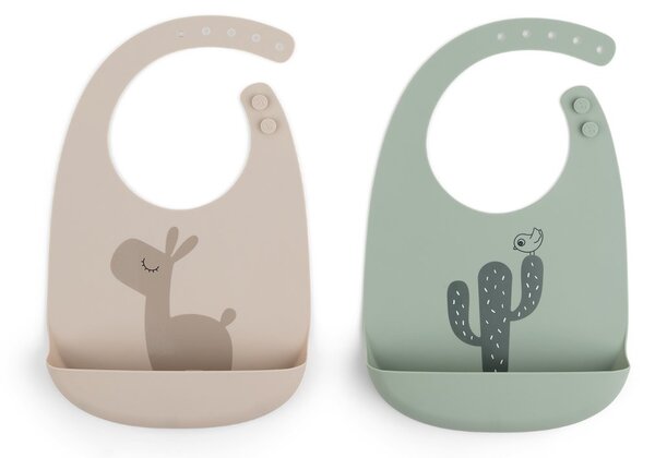 Done by deer Lalee Bib 2-Pack Sand green