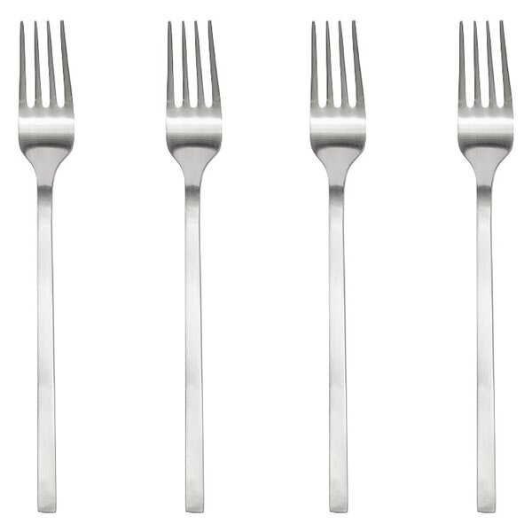 OYOY Yuka fork 4-pack Brushed Steel