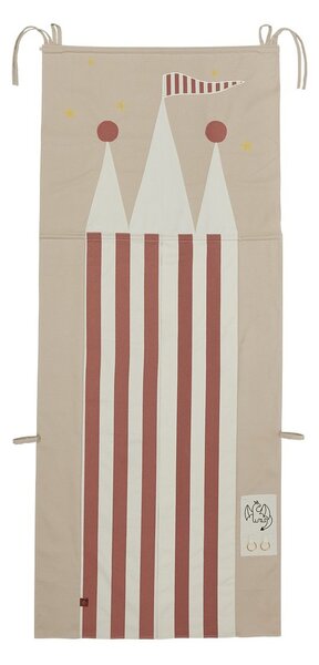 OYOY Castle curtain for door 78x190 cm Clay-red