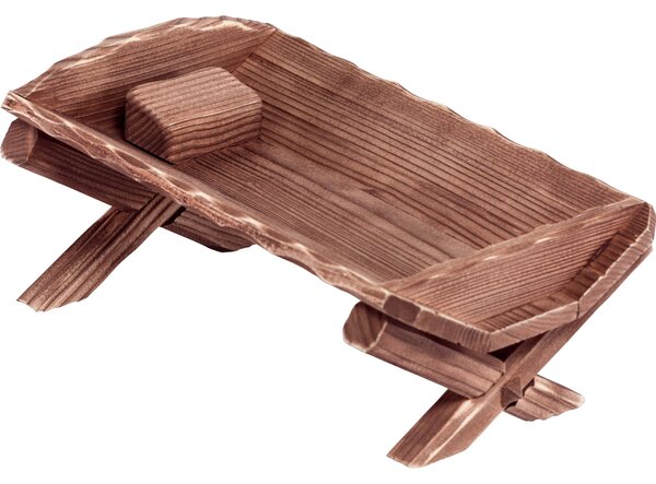 Wooden cradle for baby Jesus