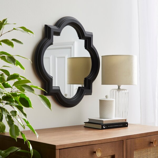 Timeless Curved Wall Mirror Black