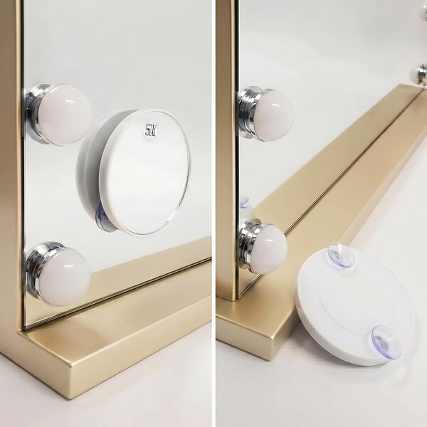 Mirror LED HOLLYWOOD L.Gold