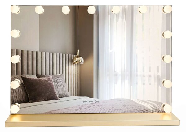 Mirror LED HOLLYWOOD L.Gold