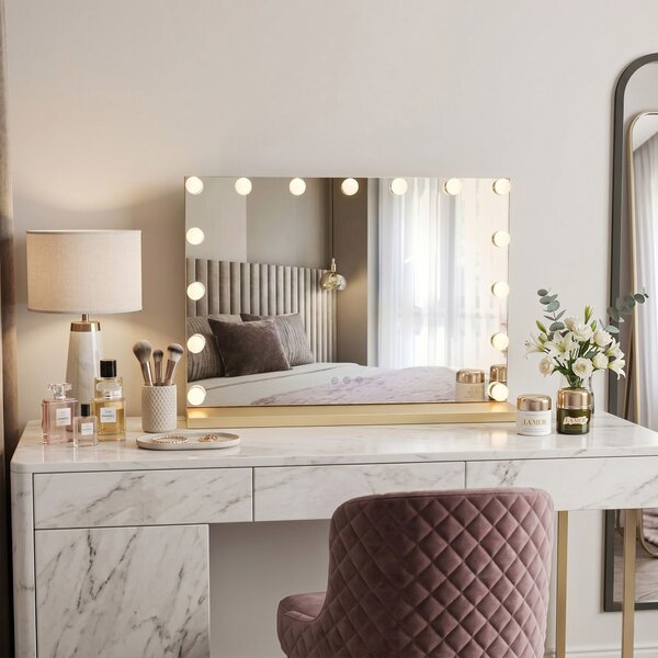 Mirror LED HOLLYWOOD L.Gold