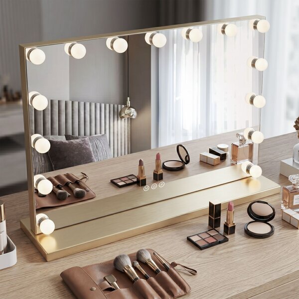 Mirror LED HOLLYWOOD L.Gold