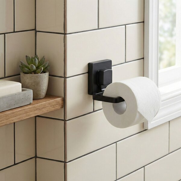 Toilet paper holder Black 381698