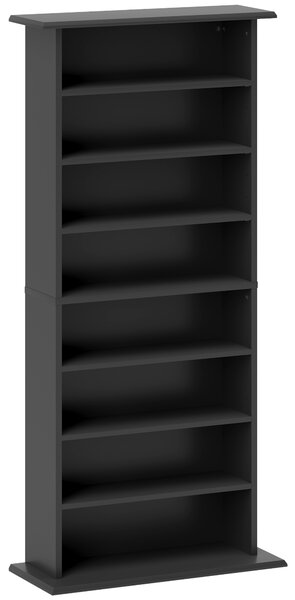 HOMCOM 360 CD/185 DVD/185 Blu-ray Storage Unit - Black