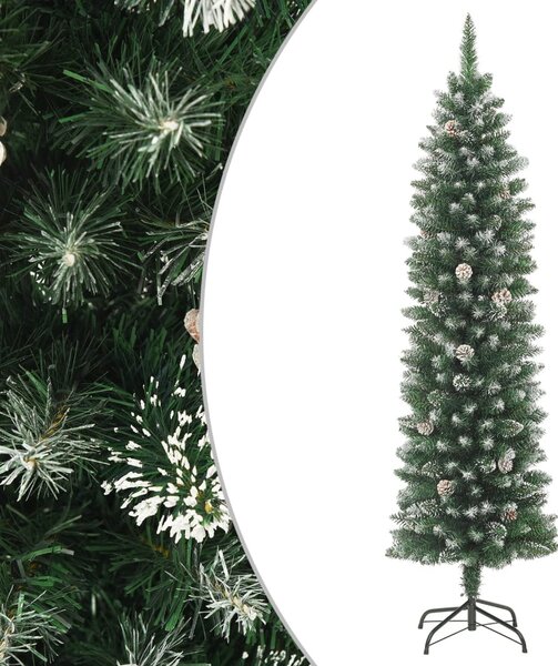 Artificial Slim Christmas Tree with Stand 120 cm PVC