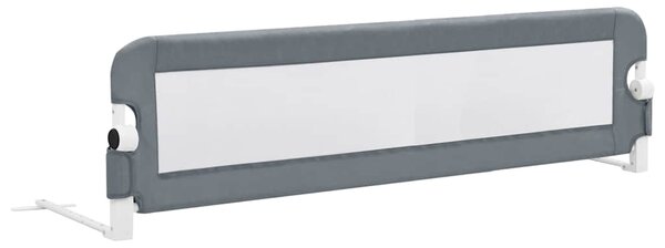 Toddler Safety Bed Rail Grey 150x42 cm Polyester