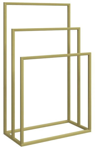 Freestanding Towel Rack Gold 48x24x79 cm Iron