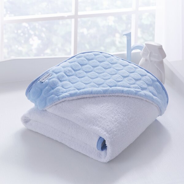 Clair de Lune Marshmallow Baby Hooded Towel Blue