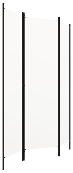 3-Panel Room Divider White 150x180 cm