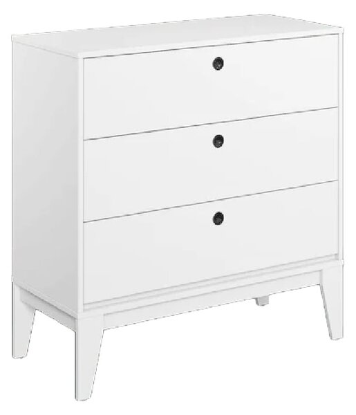 Fletcher Wooden Chest Of 3 Drawers In White