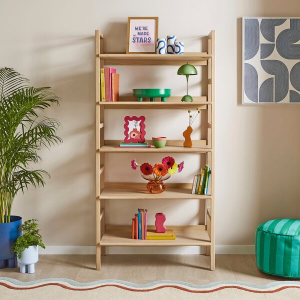 Elements Holmes Bookcase, Oak Oak