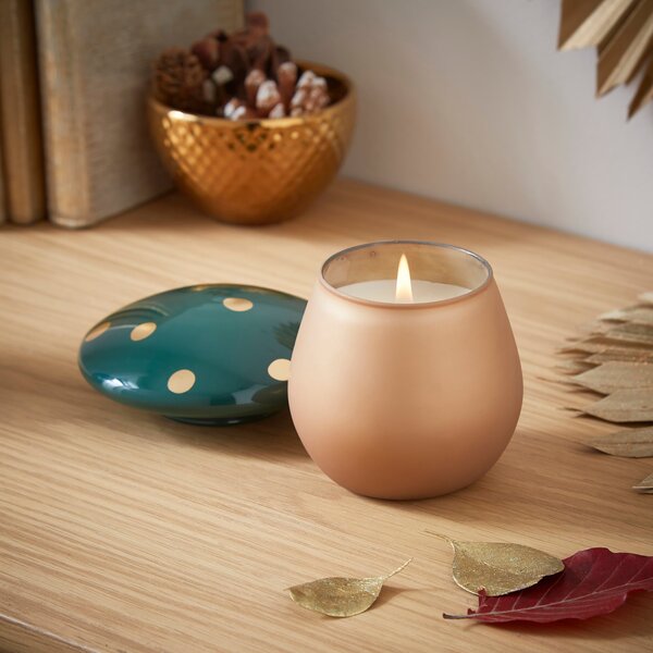 Autumn Walks Mushroom Candle Gold