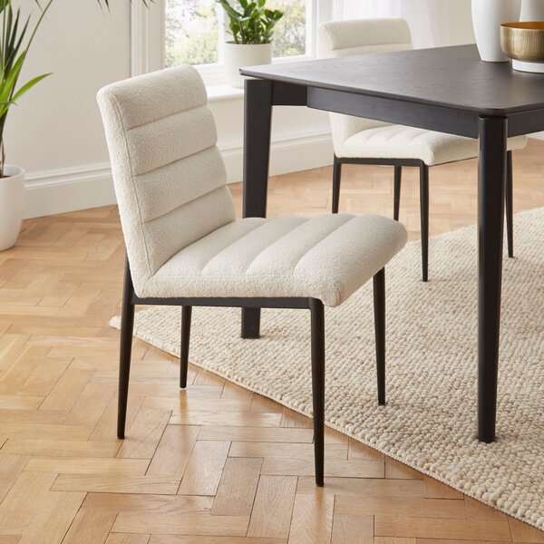 Maddison Dining Chair, Boucle Ivory