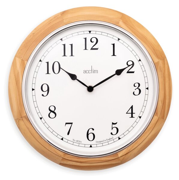 Acctim Winchester Wall Clock Light Wood