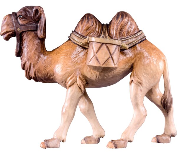 Camel with a backpack - farm made of pine