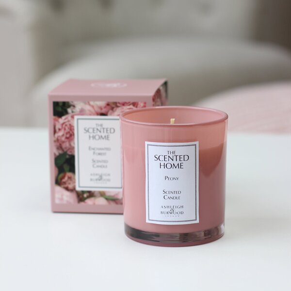 The Scented Home Peony Candle Pink