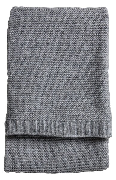 Chunky Knitted Throw 130cm x170cm Grey