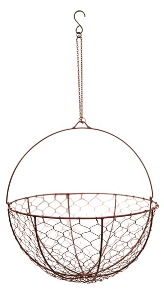 Netted Wire Hanging Basket