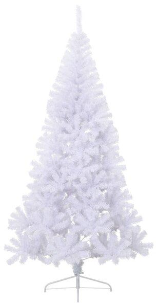 Artificial Half Christmas Tree with Stand White 240 cm PVC