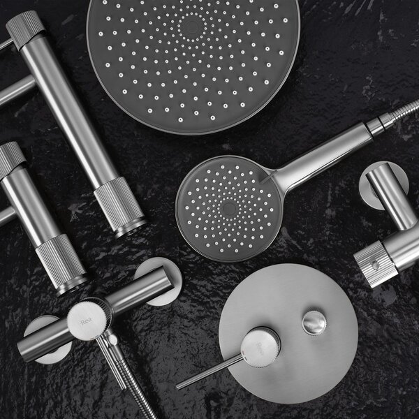 Shower faucet REA Lungo Stripe BRUSH NICKEL