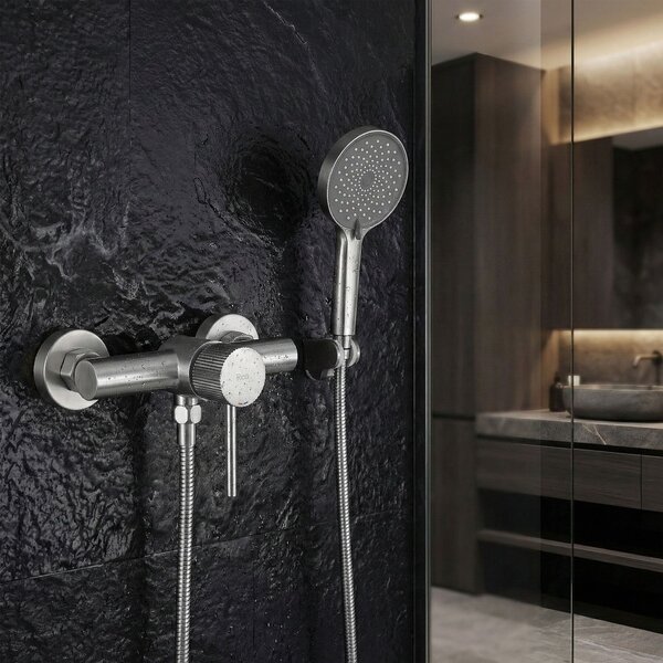 Shower faucet REA Lungo Stripe BRUSH NICKEL