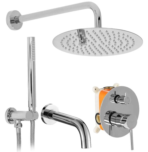 Built-in shower set Rea Lungo Chrome + BOX