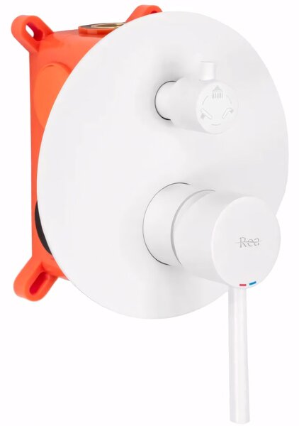 Built-in shower set Rea Lungo WHITE Matt + BOX