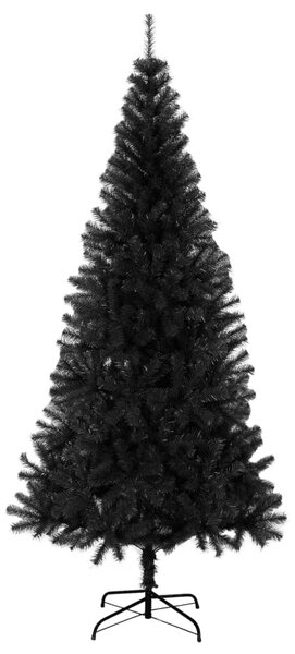 Artificial Christmas Tree with Stand Black 210 cm PVC