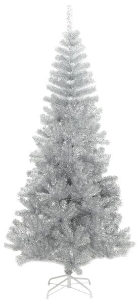 Artificial Christmas Tree with Stand Silver 240 cm PET