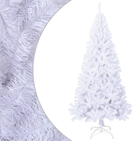 Artificial Christmas Tree with Thick Branches White 240 cm PVC