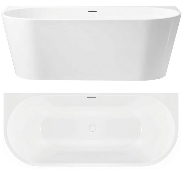 Wall acrylic bath Rea Capri 180cm