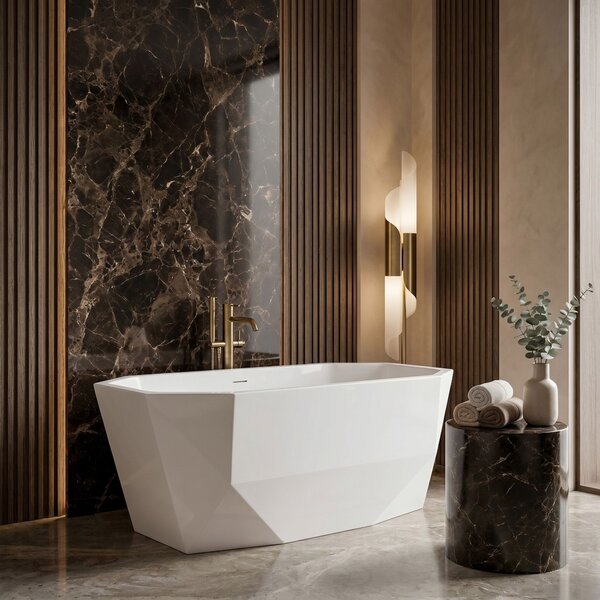 Freestanding bathtub Rea Diamanti 170