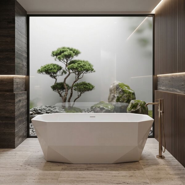 Freestanding bathtub Rea Diamanti 170