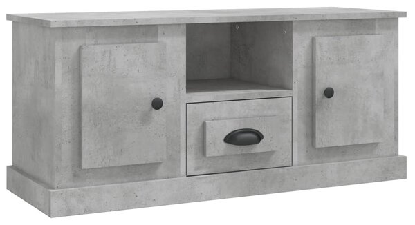 TV Cabinet Concrete Grey 100x35.5x45 cm Engineered Wood