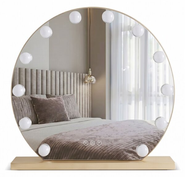 Mirror LED HOLLYWOOD L. Gold 50 cm