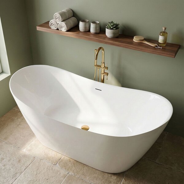 Freestanding bath Rea Ferrano Slim 150