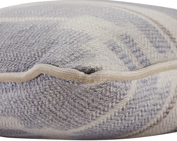 Indus Cloud, Sustainable Feather, Cushion - Andrew Martin Linen Blend Ikat & Stripe