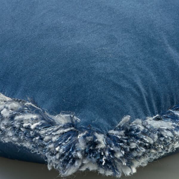 Pelham Denim / Cocktail Moscow Mule, Sustainable Feather, Cushion - Andrew Martin With Trim/Fringe & Velvet Plain