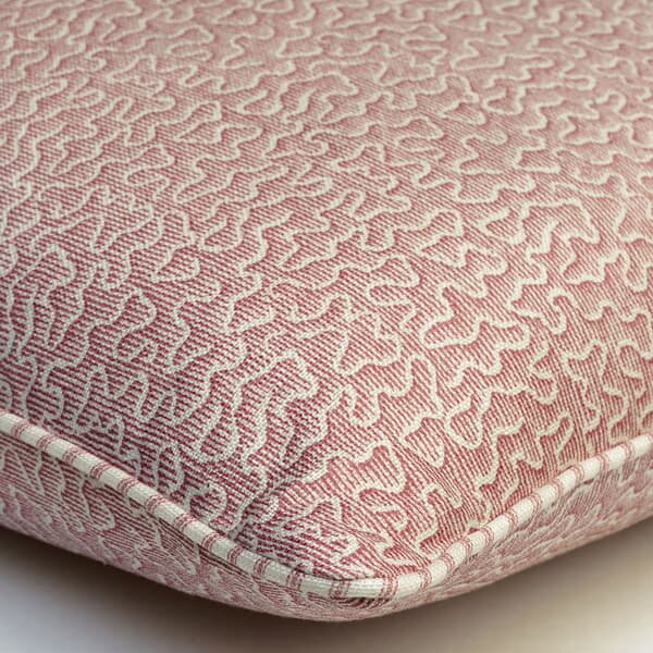 Pollen Pink, Sustainable Feather, Cushion - Andrew Martin Eco-conscious & Linen Blend & Viscose Blend Small Prints