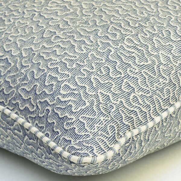 Pollen Denim, Sustainable Feather, Cushion - Andrew Martin Eco-conscious & Linen Blend & Viscose Blend Small Prints