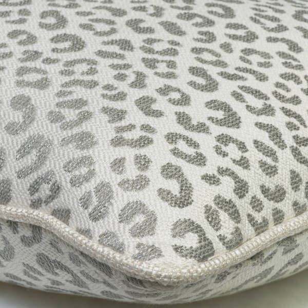 Wildcat Storm, Sustainable Feather, Cushion, 55cm x 55cm - Andrew Martin Sophie Paterson Cotton Blend & Linen Blend & Viscose Blend Animal
