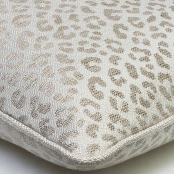 Wildcat Stone, Sustainable Feather, Cushion, 55cm x 55cm - Andrew Martin Sophie Paterson Cotton Blend & Linen Blend & Viscose Blend Animal