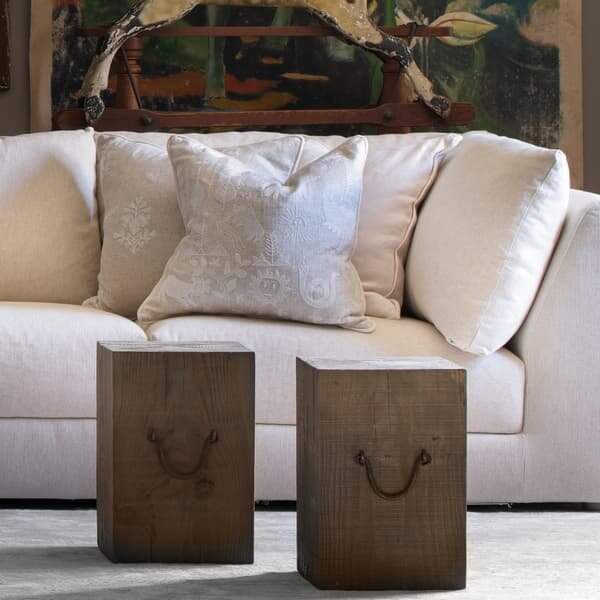 Scout Ivory, Sustainable Feather, Cushion - Andrew Martin Linen & Linen Blend Embroidered & Animal & Floral